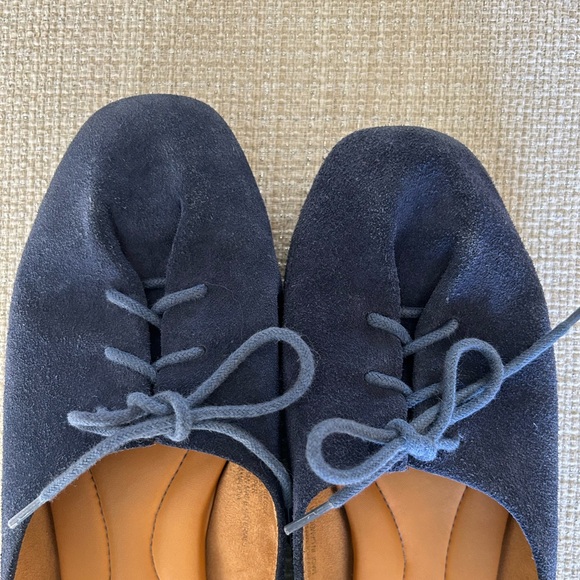 Born Bianca Mule Blue Suede with Ties - Picture 7 of 10